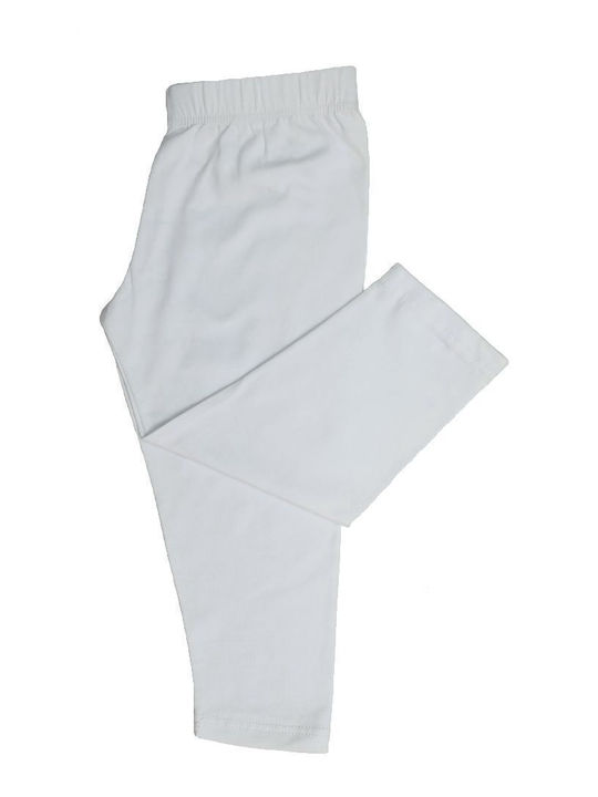 Kinder Leggings Capri Weiß