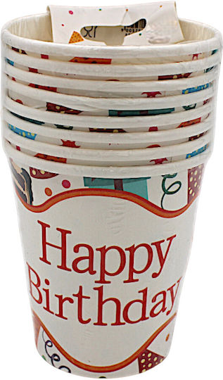 Happy Birthday Комплект за Сервиране за Парти 10 Бройки