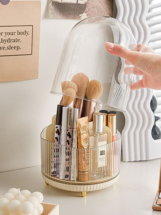Organisationsbox für Kosmetik mit Trennzeichen Transparent 28x22x28cm