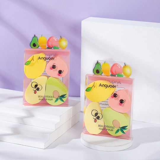 Make Up Brushes & Sponges Set for Foundation 4 Pieces