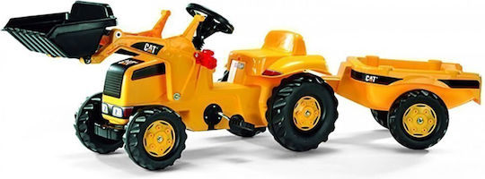 Kids Foot-to-Floor Ride On Tractor with Trailer & Pedal CAT Beige