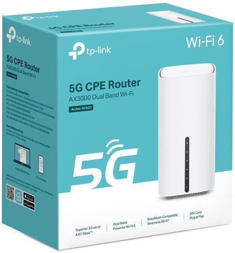 TP-LINK NX500 v1 Wireless 5G Router Wi‑Fi 6 with 3 Gigabit Ports