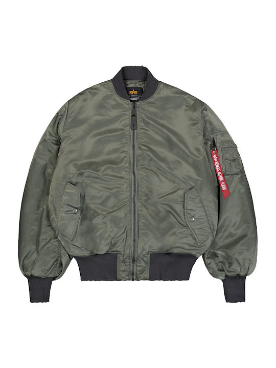 Ma-1 Μπουφάν Bomber Αδιάβροχο Vintage Green