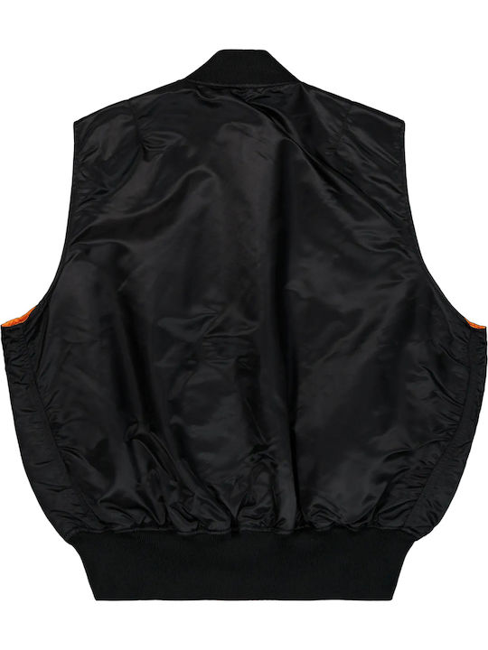 Ma-1 Sleeveless Jacket Bomber Waterproof Black