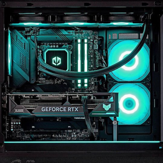 Actina Гейминг Настолен Компютър Ryzen 9-7900 32GB DDR5 1TB SSD Radeon RX 9070 Без Операционна Система