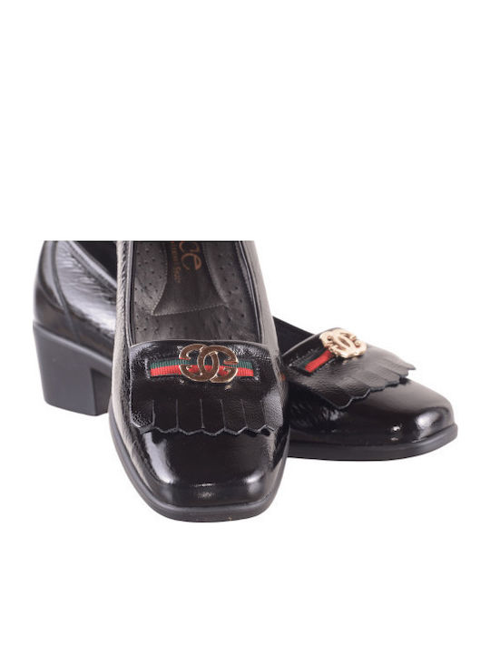 Pantofi cu toc Burgundy
