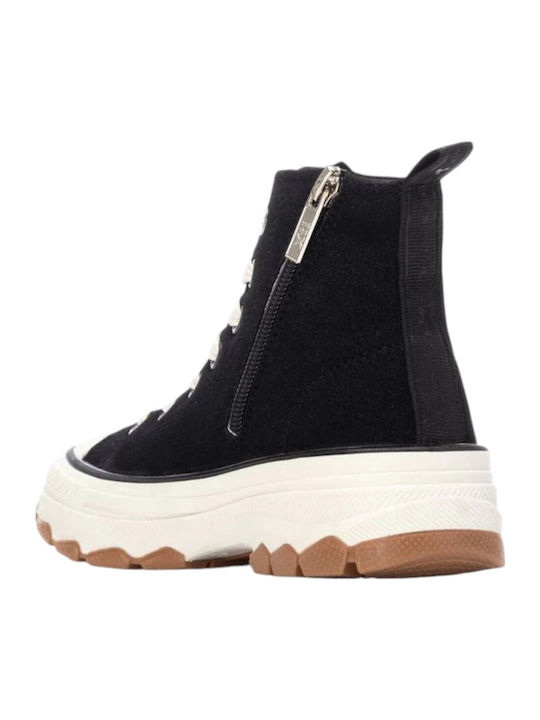 Kinder Sneakers Hoch Schwarz