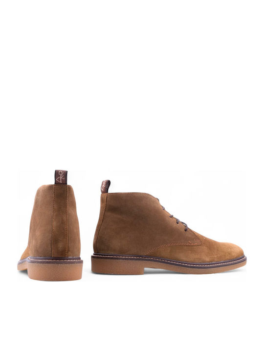 Leather Tabac Brown Men's Boots Anatomical