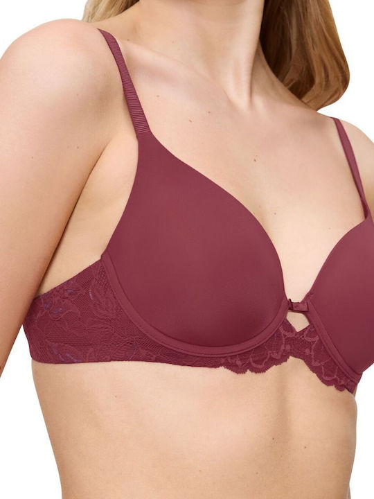 Amourette Charm Bra Deep Red