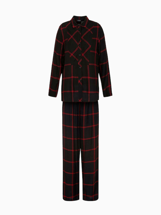 Emporio Armani Winter Women's Pyjama Set Black