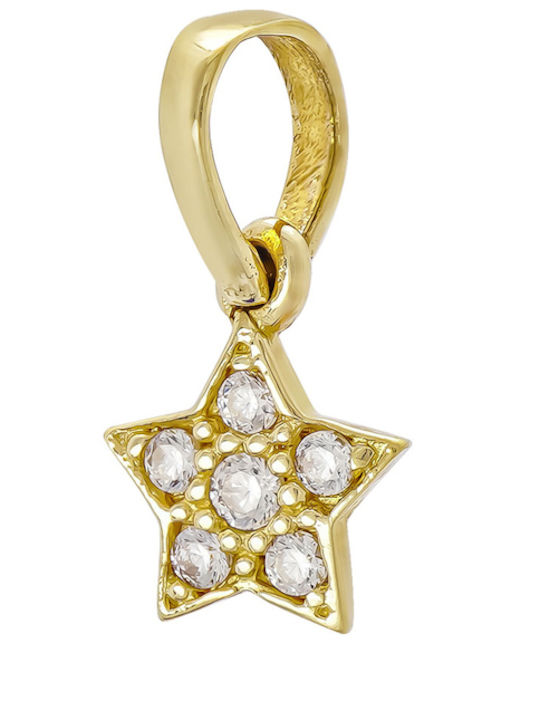 Kiriakos Gofas Star Charm Made of 14K Gold