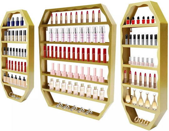 Set 3 Wandmontierte Metallregale Organizer 6 Ebenen