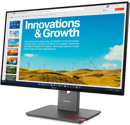Lenovo ThinkVision P24QD-40 IPS Monitor 23.8" QHD 2560x1440 με Χρόνο Απόκρισης 4ms GTG