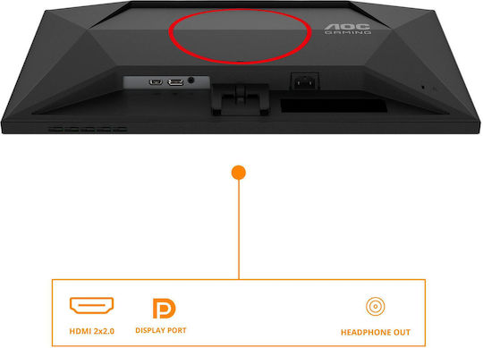 AOC 24G4HRE IPS HDR Gaming Monitor 23.8" FHD 1920x1080 200Hz με Χρόνο Απόκρισης 1ms GTG