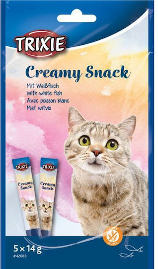 Trixie Creamy Cat Treats with Fish / Chicken for Cats 5 pcs 14g