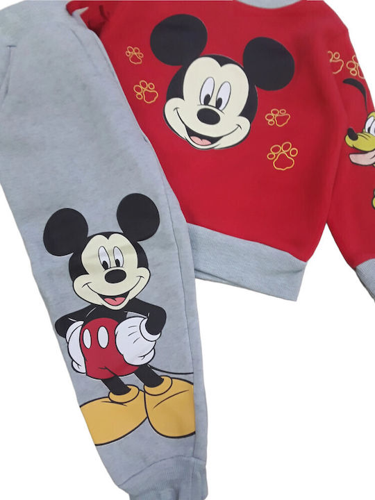 Παιδικό Σετ Φόρμας Κόκκινο 2τμχ Mickey Mouse