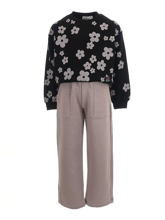 Kids Sweatpants Set Black