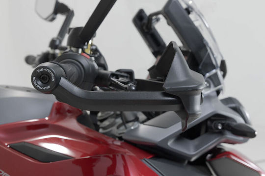 SW-Motech Motorcycle Protective Hand Guards Adventure in Black Colour