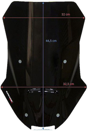 Ermax Sport Touring Motorcycle Windshield & Windscreen Tinted Visor TO01T22-03