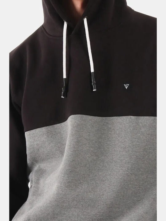 Sweatshirt Fleece with Hood Black