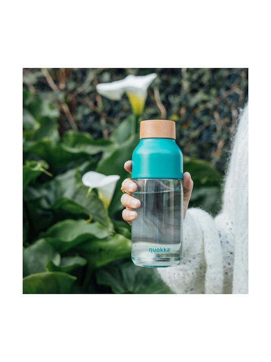 Quokka Bottle Water Glass with Screw Cap Green 570ml