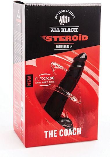 All Black Dildo Anal XXLarge Negru