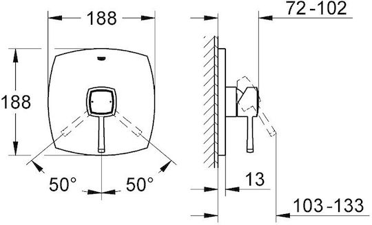 Grohe за душ кабина Сребрист 4005176930713 Grohe за душ кабина Сребрист 4005176930713