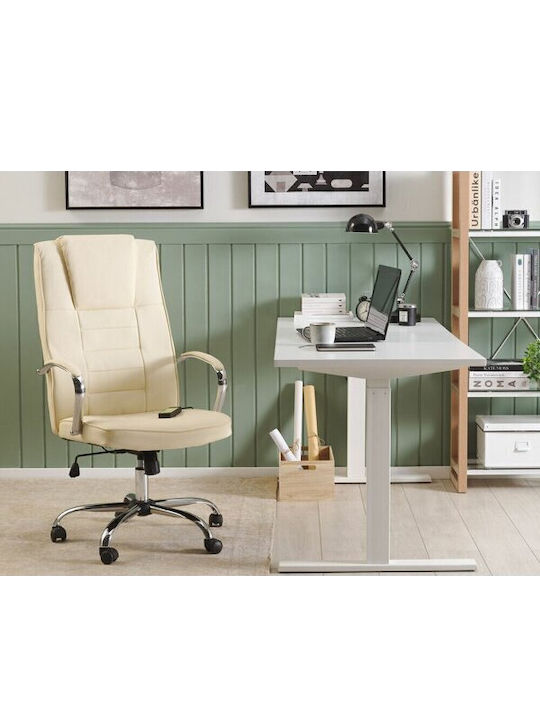 Epipla1.gr Berwyn 861 Bürostuhl mit Friseurwaschbecken Beige Epipla1.gr Berwyn 861 Bürostuhl mit Friseurwaschbecken Beige