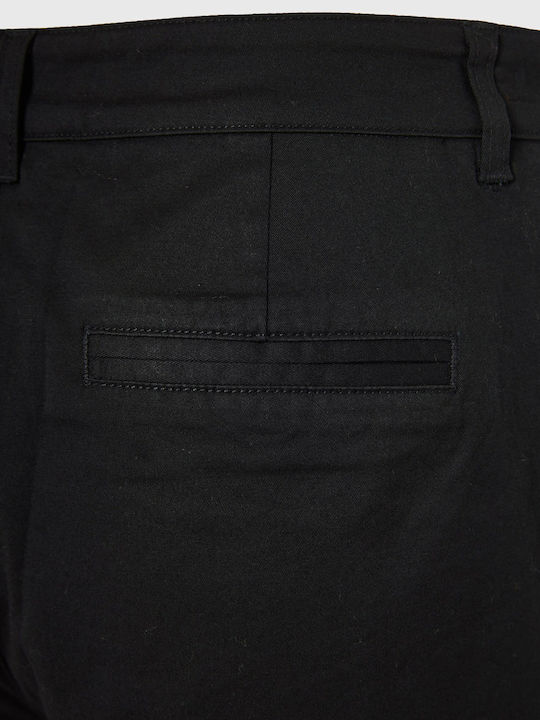 Damen Chino Hose Schwarz