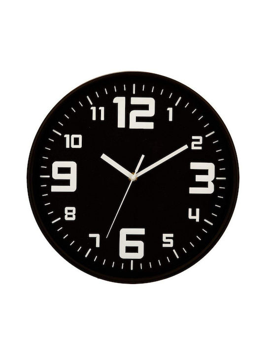 5Five Silent Ceas de Perete Plastic Negru Ø30cm