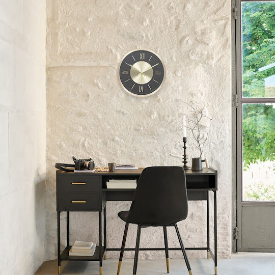Wall Clock Metallic Gold Ø30cm