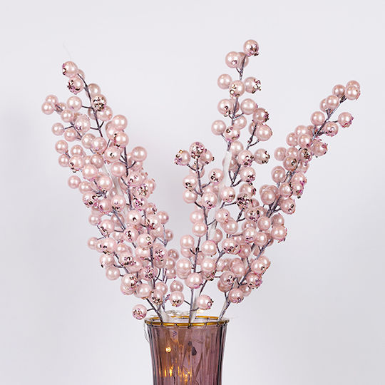 Künstlicher dekorativer Zweig Rosa 58cm Eurolamp