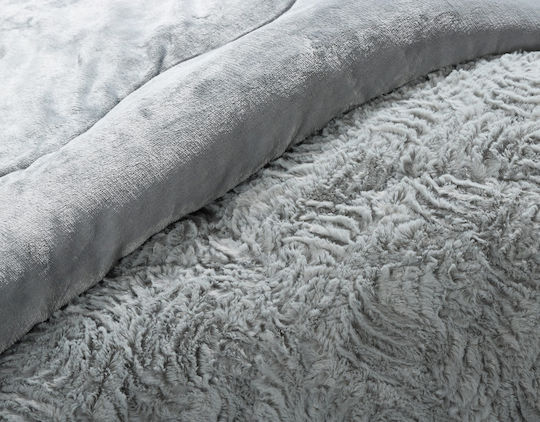 Silk Fashion Комбинирано одеяло Единично 170x240бр Burble Крем 240 г/м²Gsm
