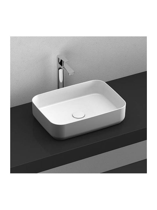 Isvea Infinity Countertop Sink Porcelain 50x36x12.5cm White