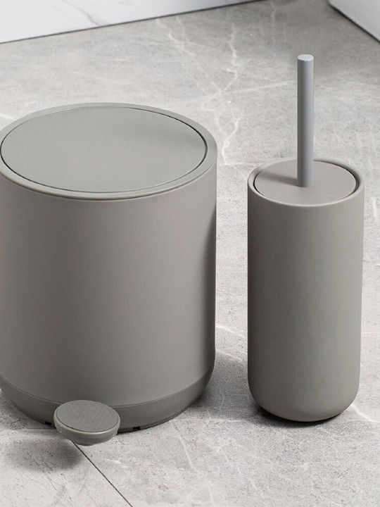 Marva Scandi 812024 Metallisch Badezimmer Toilettenbürste Gray