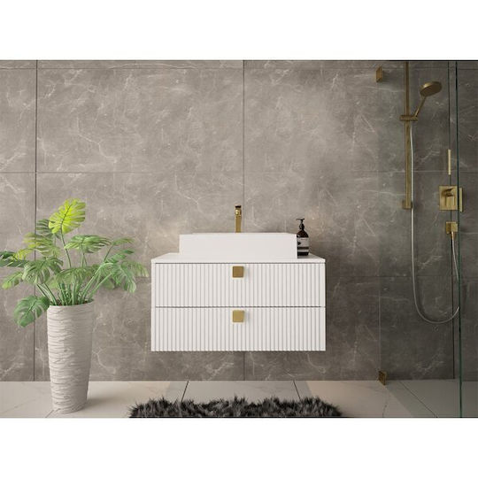 Epipla1.gr Orlvera 102 Ντουλάπι Μπάνιου 80x46x42cm Λευκό