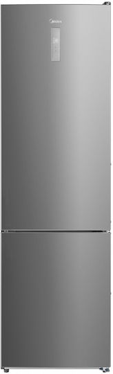 Midea Fridge-Freezer 330lt Total NoFrost H201xW59.5xD63.5cm Inox MDRB489FGE02O