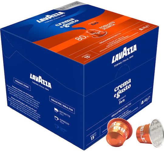 Lavazza Capsules Espresso Crema Compatible with Machine Nespresso 80caps,tobolek