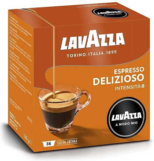 Lavazza Κάψουλες Espresso Ricco Συμβατές με Μηχανή LavAzza A Modo Mio 36caps