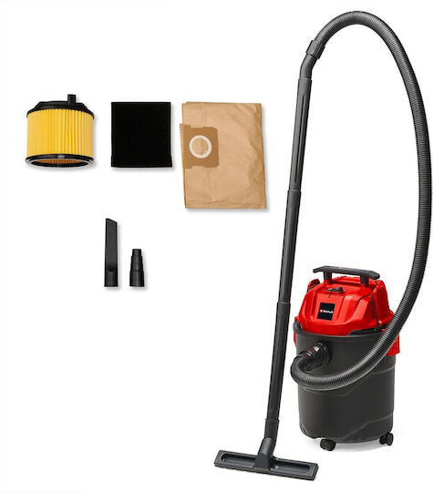 Einhell Tc-vc 1820 Σκούπα Υγρών / Στερεών 1200W με Πλαστικό Κάδο 20lt Ασημί
