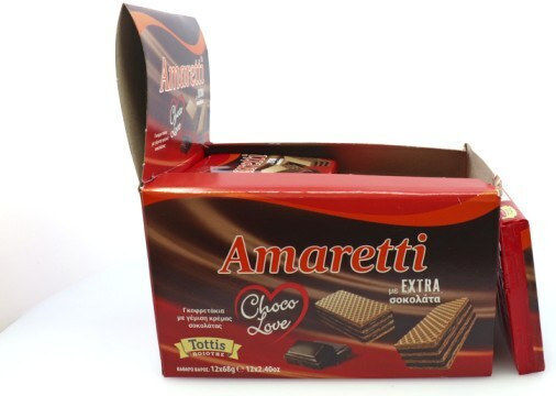 Bingo Amaretti Napolitană 12buc x68gr Choco Love Extra Ciocolată