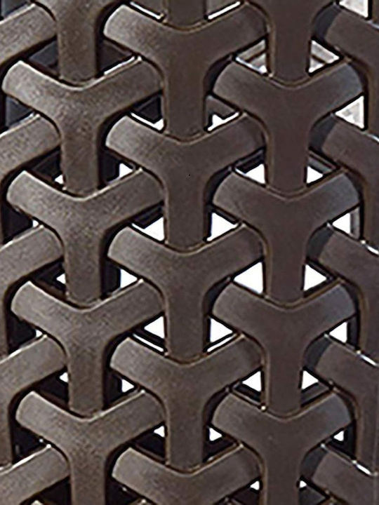 Curver My Style Coș De Rufe Din Plastic 55L Cu Capac 33x43x60cm Maro