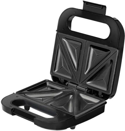 MPM Sandwich Maker pentru 2 Sandvișuri 800W Neagră