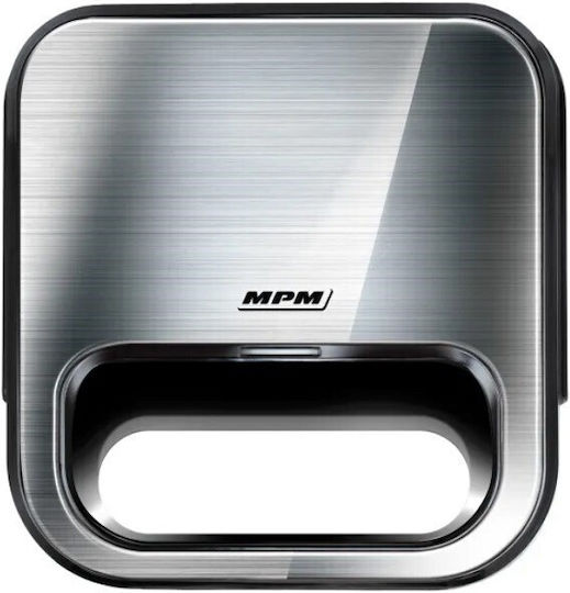 MPM Sandwich Maker pentru 2 Sandvișuri 800W Neagră