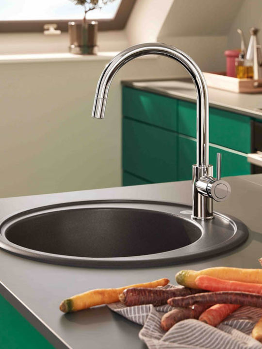 Grohe Küchenarmatur Zähler Silber