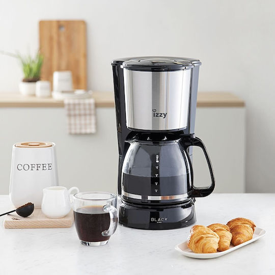 Izzy Black Line HB88024 222486 Mașină de cafea cu filtru 800W Argint