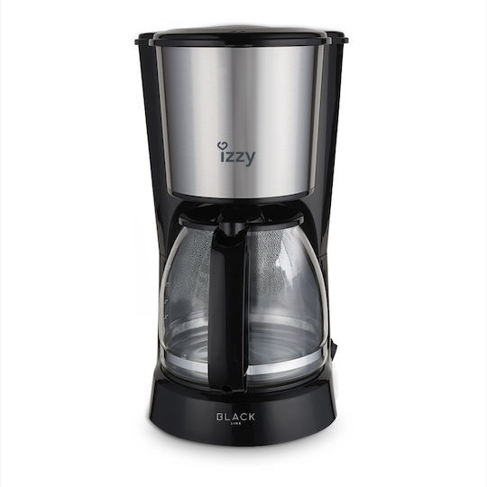 Izzy Black Line HB88024 222486 Mașină de cafea cu filtru 800W Argint