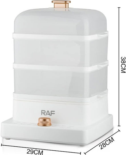 Raf R5238 Food Steamer with 3 Steaming Decks 12lt