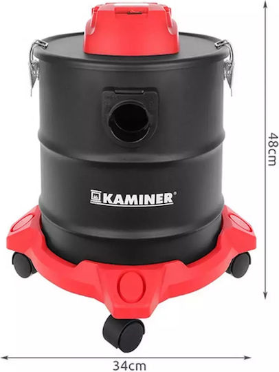 Kaminer Ash Vacuum 1600W with 20lt Waste Container