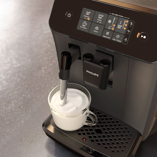 Philips 800 Series 1500W Налягане 15бар с мелачка Черна